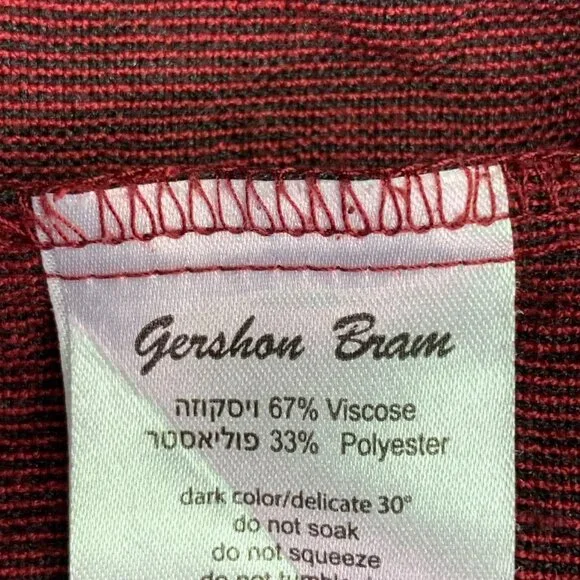 Gershon Bram Women's Lagenlook Crinkle Cropped Wide Leg Pull On Pants Size‎ L - Picture 9 of 13